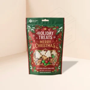 FYH Custom Christmas Mylar Bags Wholesale – Holiday Resealable Foil Pouches