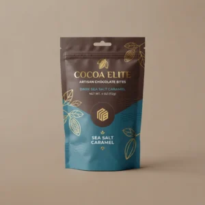 Custom Printed Stand up Zipper Pouch For Snack Candy Coffee Packaging Food Grade Custom Design Stand up Bag